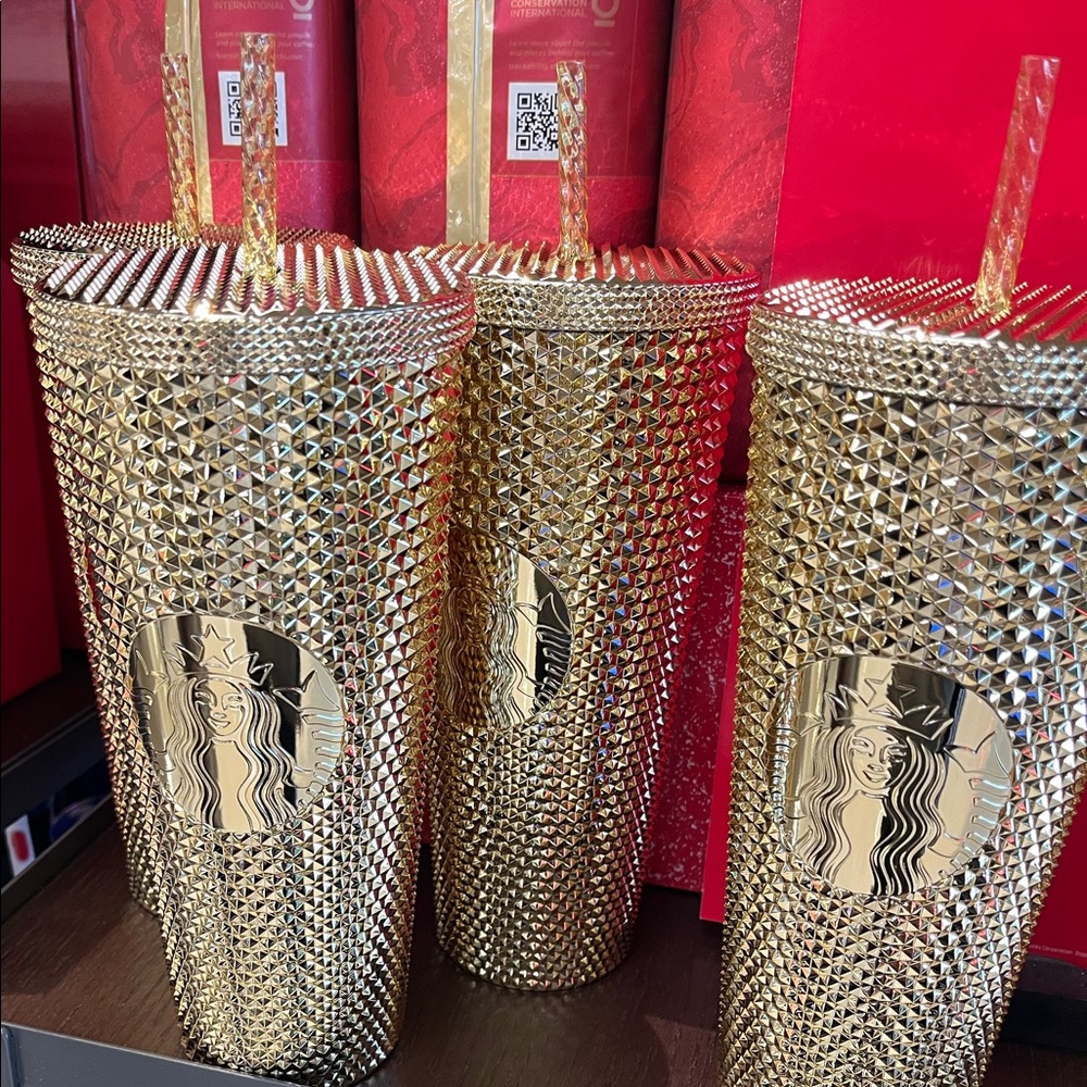 Starbucks Holiday 2022 Gold Venti Tumbler